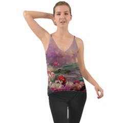 Abstract Flowers  Chiffon Cami by Internationalstore