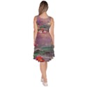 Abstract Flowers  Knee Length Skater Dress With Pockets View4