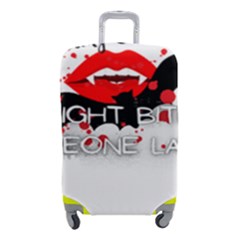 Vampire T- Shirt Feeling Cute Might Bite Someone Later T- Shirt Luggage Cover (small) by ZUXUMI