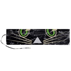 Vintage Halloween Black Cat T- Shirt Vintage Halloween Black Cat T- Shirt Roll Up Canvas Pencil Holder (l) by ZUXUMI