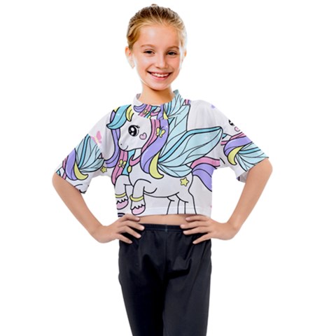 Waitress T- Shirt Awesome Unicorn Waitresses Are Magical For A Waiting Staff T- Shirt Kids Mock Neck T-shirt by ZUXUMI