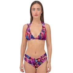 Fantasy Arts  Double Strap Halter Bikini Set by Internationalstore