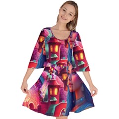 Fantasy Arts  Velour Kimono Dress by Internationalstore