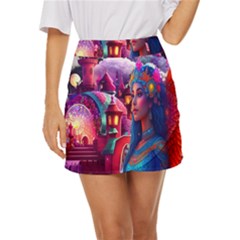 Fantasy Arts  Mini Front Wrap Skirt by Internationalstore