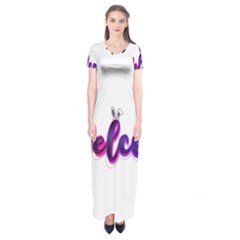 Arts Short Sleeve Maxi Dress by Internationalstore