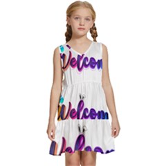 Arts Kids  Sleeveless Tiered Mini Dress by Internationalstore