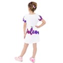 Arts Kids  Short Sleeve Velvet Dress View2