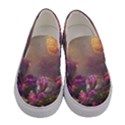 Floral Blossoms  Women s Canvas Slip Ons View1