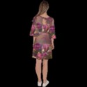 Floral Blossoms  Velour Kimono Dress View4