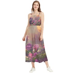 Floral Blossoms  Boho Sleeveless Summer Dress by Internationalstore