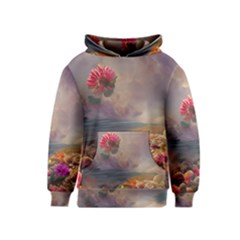 Floral Blossoms  Kids  Pullover Hoodie by Internationalstore