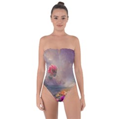 Floral Blossoms  Tie Back One Piece Swimsuit by Internationalstore