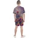 Floral Blossoms  Men s Mesh T-Shirt and Shorts Set View2