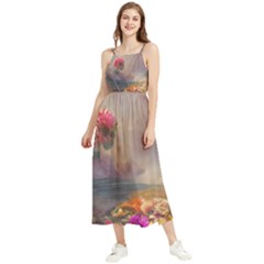 Floral Blossoms  Boho Sleeveless Summer Dress by Internationalstore