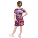 Fantasy  Kids  Short Sleeve Velvet Dress View2