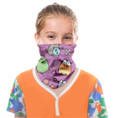 Pusheen Cat Face Covering Bandana (kids) by Pakjumat