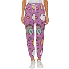 Pusheen Cat Women s Cropped Drawstring Pants by Pakjumat