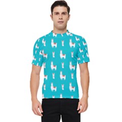 Lama Alpaca Animal Pattern Design Men s Short Sleeve Rash Guard by Pakjumat