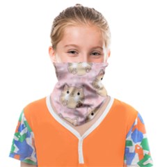 Cat Pattern Pink Cartoon Face Covering Bandana (kids) by Pakjumat