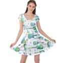 Guitars Music Notes Seamless Pattern Cap Sleeve Dress View1