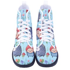 Hedgehogs Animal Kid s High-top Canvas Sneakers by Pakjumat