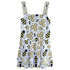 Bee Honeycomb Honeybee Insect Kids  Layered Skirt Swimsuit by Pakjumat