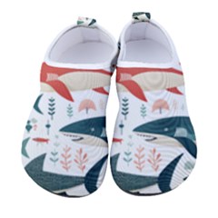 Fish Shark Animal Pattern Men s Sock-style Water Shoes by Pakjumat