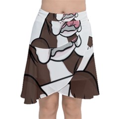 Boxer Dog T- Shirt Tri Colored Boxer T- Shirt Chiffon Wrap Front Skirt by JamesGoode