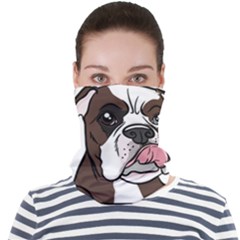 Boxer Dog T- Shirt Tri Colored Boxer T- Shirt Face Seamless Bandana (adult) by JamesGoode