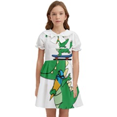 Enrollment Boy T- Shirt Goodbye Kindergarten I Am A Schoolchild Now! T- Shirt (4) Kids  Bow Tie Puff Sleeve Dress by ZUXUMI