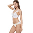 Breathe T- Shirt Breathe In Gold T- Shirt Low Cut Ruffle Edge Bikini Set View2