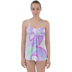 Abstract T- Shirt Cool Abstract Pattern Design 2 Babydoll Tankini Set by EnriqueJohnson