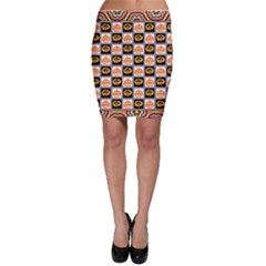 Lantern Chess Halloween Bodycon Skirt by Pakjumat