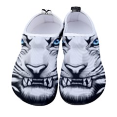 White And Black Tiger Men s Sock-style Water Shoes by Sarkoni