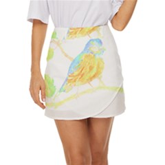 Bird Lover T- Shirtbird T- Shirt (22) Mini Front Wrap Skirt by EnriqueJohnson