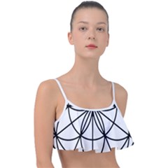 Black And White Pattern T- Shirt Black And White Pattern T- Shirt Frill Bikini Top by EnriqueJohnson