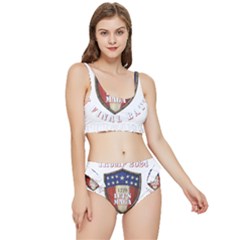 Trump 2024 The Final Battle Frilly Bikini Set by 13stars