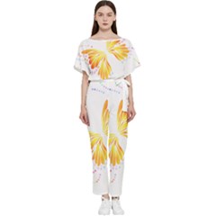 Butterfly Art T- Shirtbutterfly T- Shirt (5) Batwing Lightweight Chiffon Jumpsuit by EnriqueJohnson