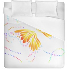 Butterfly Design T- Shirtbutterfly T- Shirt (1) Duvet Cover (king Size) by EnriqueJohnson