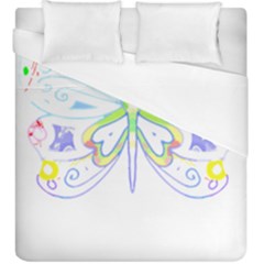 Butterfly Design T- Shirtbutterfly T- Shirt (2) Duvet Cover (king Size) by EnriqueJohnson