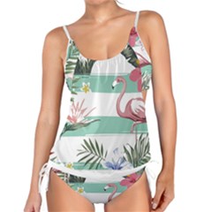 Flamingos T- Shirt Flamingos Tropical Pattern T- Shirt Tankini Set by EnriqueJohnson