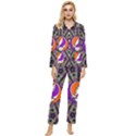 Gratefuldead Grateful Dead Pattern Womens  Long Sleeve Velvet Pocket Pajamas Set View1