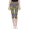 Grateful Dead Pattern Inside Out Lightweight Velour Capri Leggings  View3