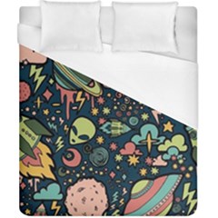 Alien Rocket Space Aesthetic Duvet Cover (california King Size) by Sarkoni