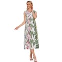 Hawaii T- Shirt Hawaii Bloom Creative T- Shirt V-Neck Drawstring Shoulder Sleeveless Maxi Dress View3