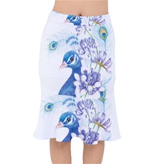 Peacock Short Mermaid Skirt by uniart180623