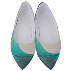 Tidal Wave Ocean Sea Tsunami Wave Minimalist Women s Low Heels by uniart180623