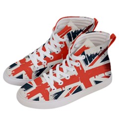 Union Jack England Uk United Kingdom London Men s Hi-top Skate Sneakers by uniart180623