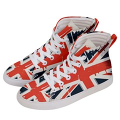 Union Jack England Uk United Kingdom London Women s Hi-top Skate Sneakers by uniart180623