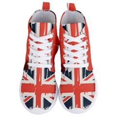 Union Jack England Uk United Kingdom London Women s Lightweight High Top Sneakers by uniart180623